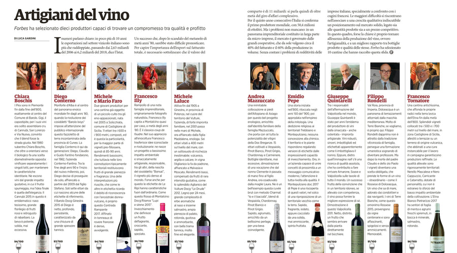 Io Mazzucato su Forbes Life | Artigiani del vino